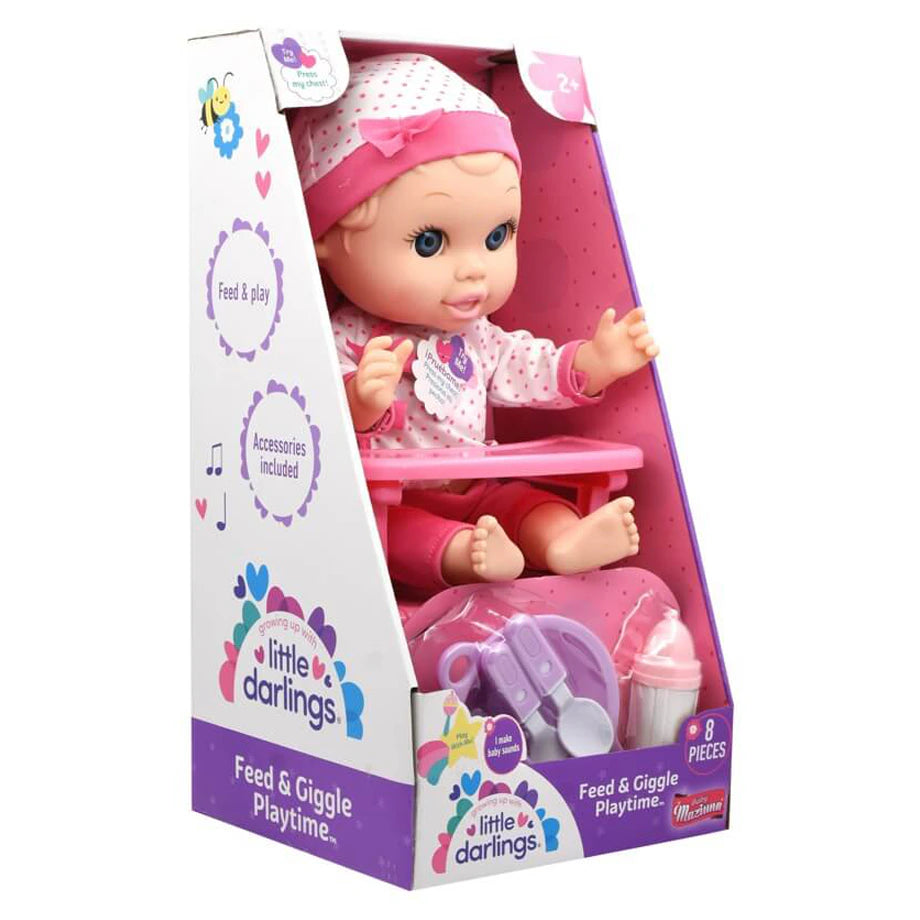 Baby Maziuna Little Darlings Feed & Giggle Playtime Set (8 Pieces)