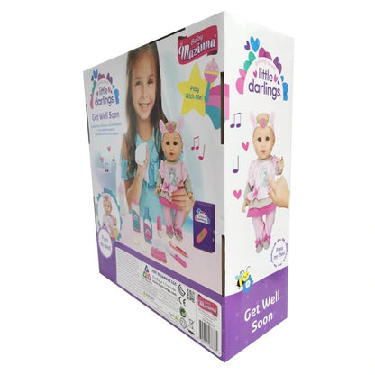 Baby Maziuna Little Darlings Get Well Soon Doll & Playset (15 Pieces)