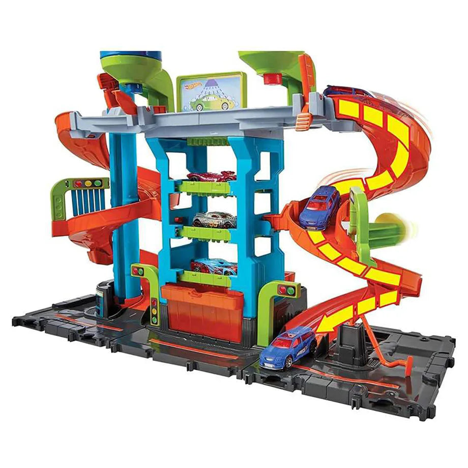 Hot Wheels City Mega Tower Car Wash Playset