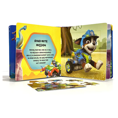 Phidal PAW Patrol Dino Rescue My First Jigsaw Puzzle Book (5 Puzzles, 9 Pieces each, Hardcover)