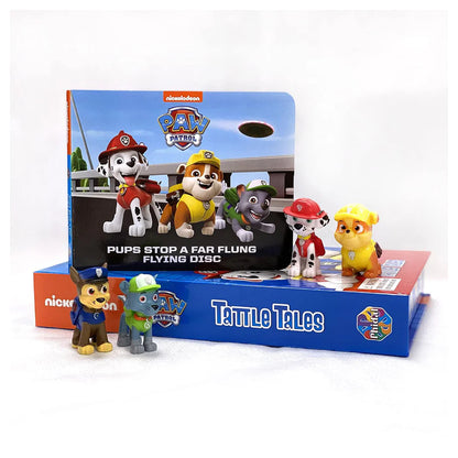 Phidal PAW Patrol Tattle Tales Activity Book with Four Figurines (12 Pages, Hardcover)