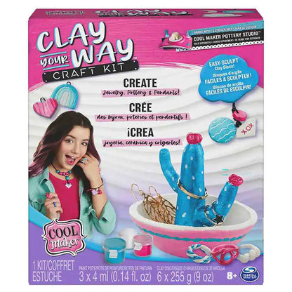 Cool Maker Clay Your Way Craft DIY Kit (51 Pieces)