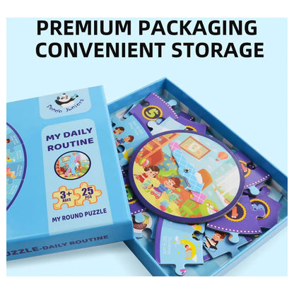 Panda Juniors My Round Puzzle My Daily Routine Puzzle