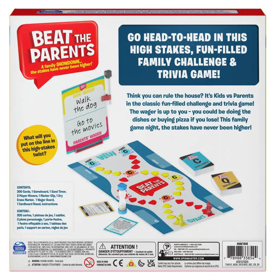 Spin Master Beat the Parents Ultimate Family Showdown Board Game