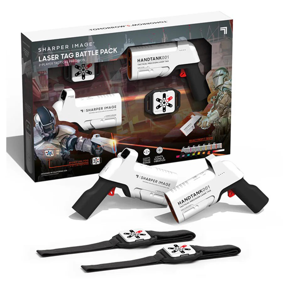 Sharper Image Laser Tag 2-Player Blaster with 2 Micro Life Pod (2 Pack)