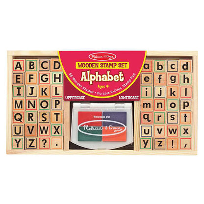 Melissa & Doug Wooden Alphabet Stamp Set