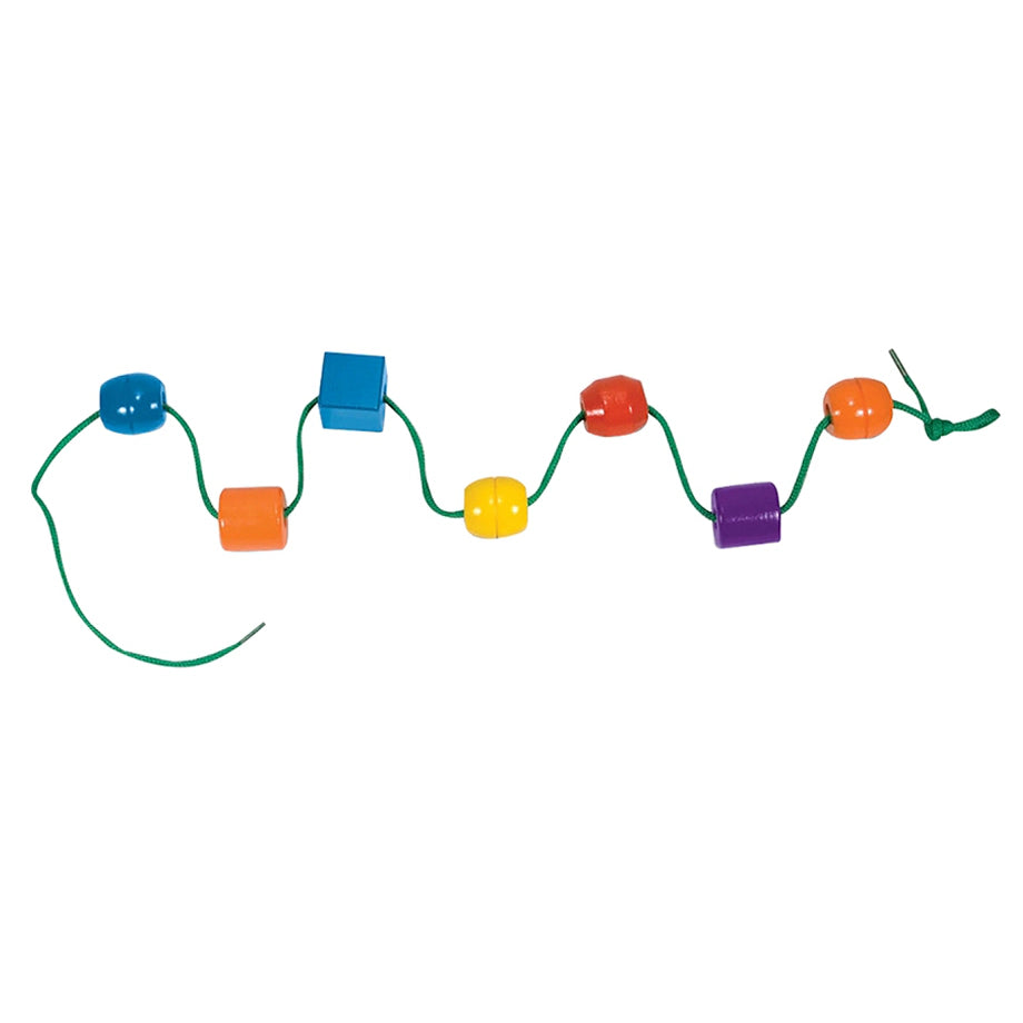 Melissa & Doug Primary Lacing Beads Educational Toy (30 Wooden Beads)