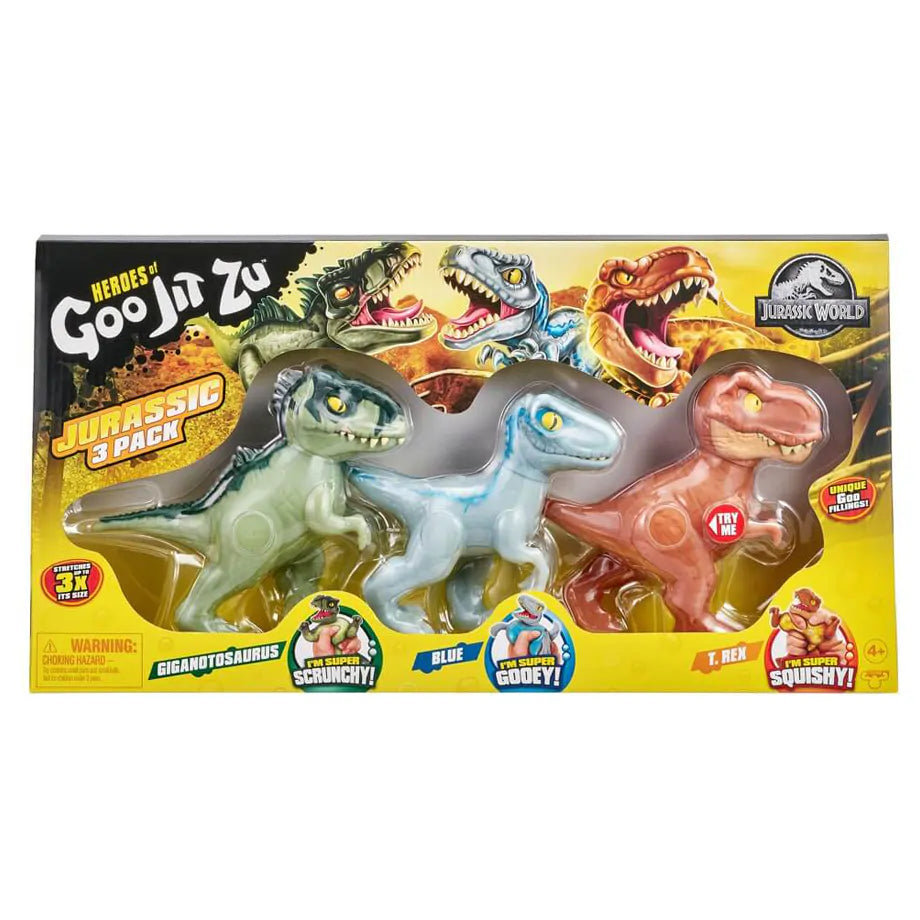 Heroes Of Goo Jit Zu Jurassic World Action Figure (Pack of 3)
