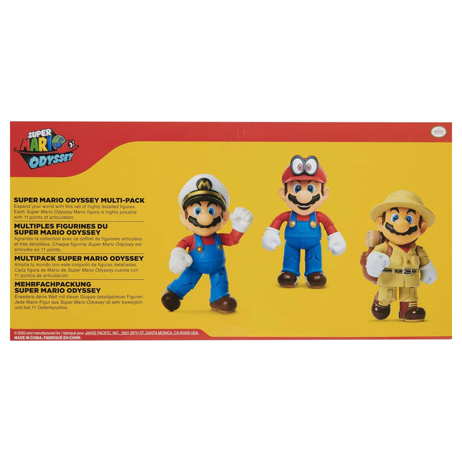 Nintendo Super Mario Odyssey Figures Set Pack of 3 (10 cm)