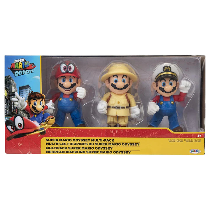 Nintendo Super Mario Odyssey Figures Set Pack of 3 (10 cm)