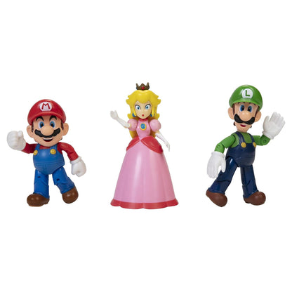 Nintendo Super Mario Mushroom Kingdom Diorama Set Pack of 3, (10 cm)