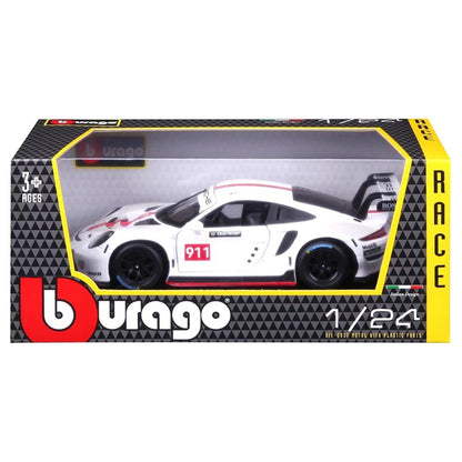 Porsche Bburago 911 RSR GT Die-cast Vehicle (1:24, White)
