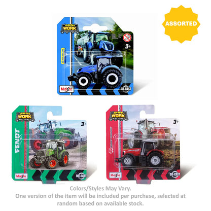Maisto Mini Work Machines Die-cast Tractor (Colors May Vary)