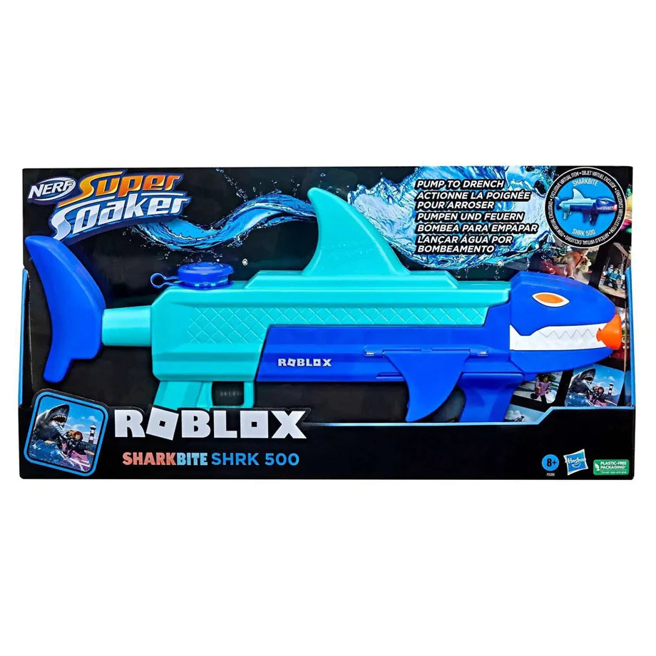 NERF Roblox Super Soaker Sharkbite SHRK 500 Water Blaster
