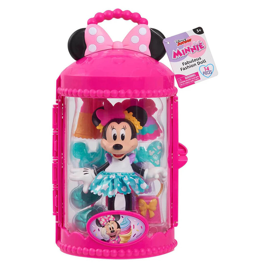Disney Junior Minnie Fabulous Fashion Doll (14 Pieces)
