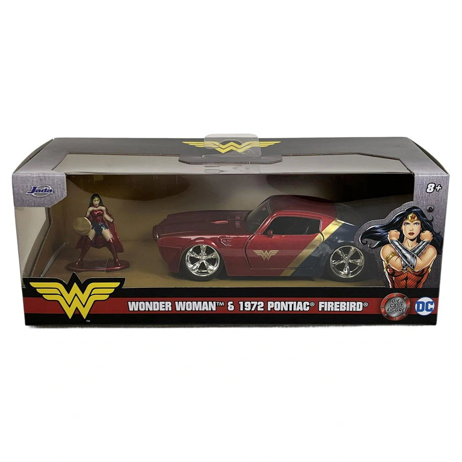 Jada DC Comics Wonder Woman and Pontiac Firebird Die-cast Car Set (Set of 2)