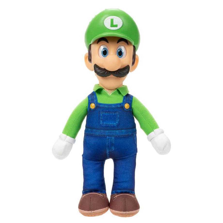 Super Mario Bros Movie Luigi Poseable Plush Toy (38 cm)