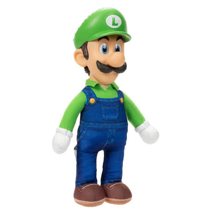 Super Mario Bros Movie Luigi Poseable Plush Toy (38 cm)