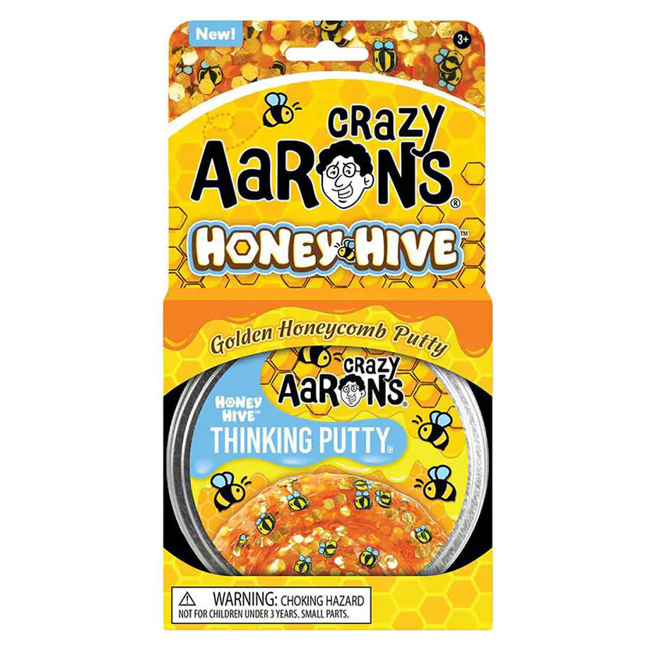 Crazy Aaron's Honey Hive Golden Honeycomb Thinking Putty Tin (90 g)