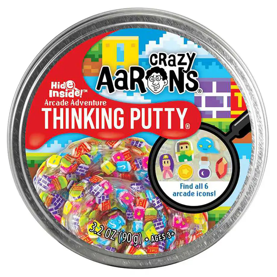 Crazy Aaron's Hide Inside Arcade Adventure Thinking Putty Tin (90 g)