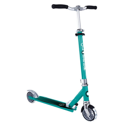 Globber Flow Elements Kick Scooter with Lights (Jade Green)