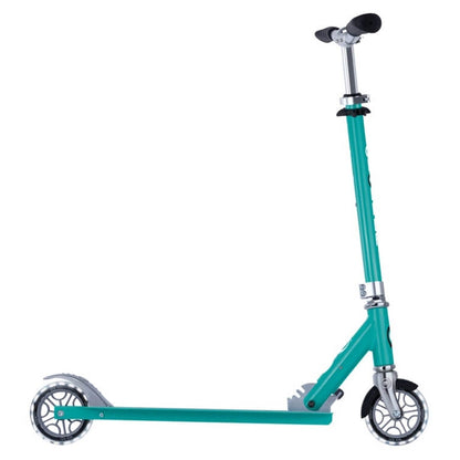 Globber Flow Elements Kick Scooter with Lights (Jade Green)