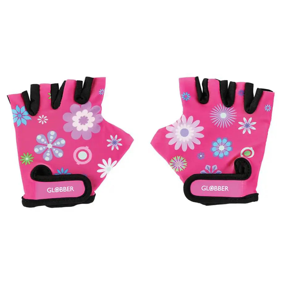 Globber Toddler Gloves (Xs, Floral Pink)
