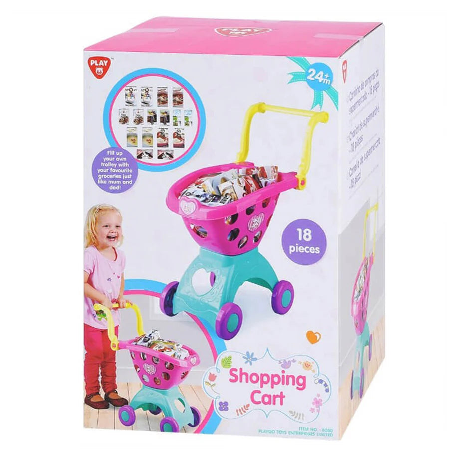 PlayGo Shopping Cart Playset (18 Pieces)