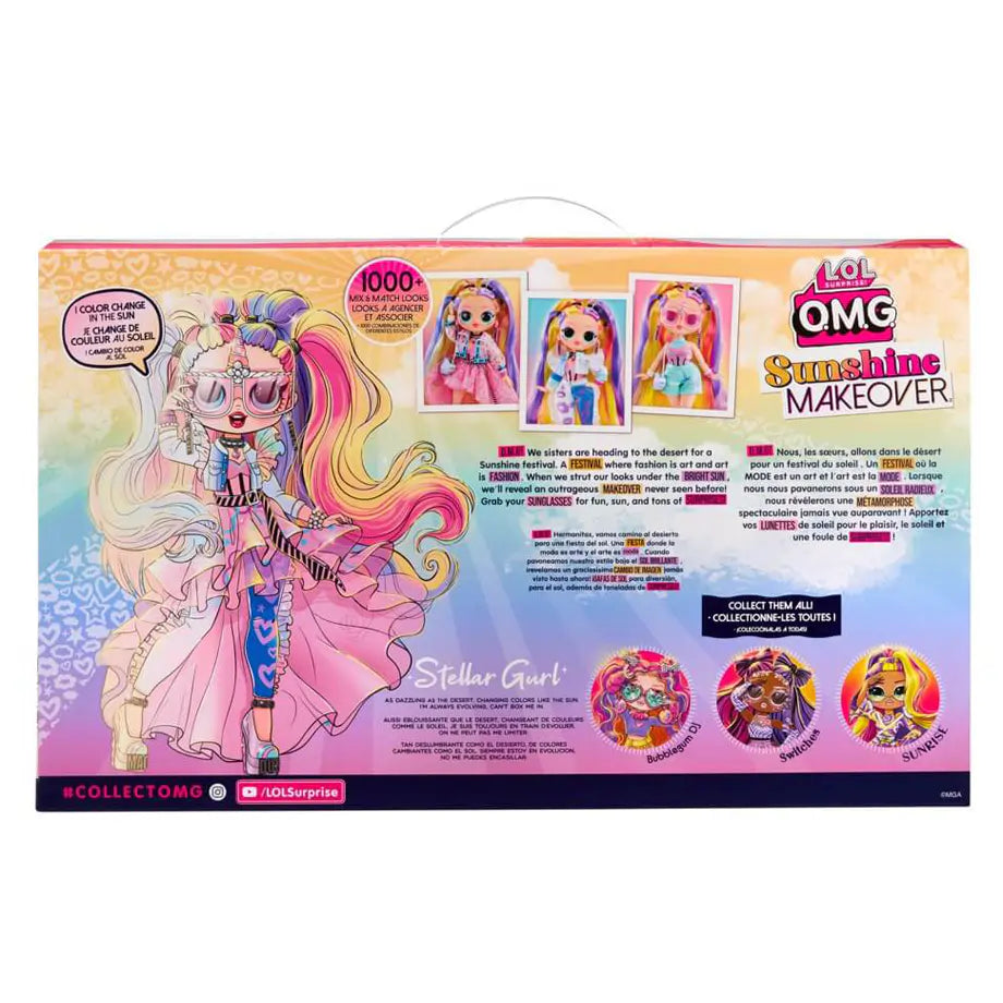 LOL Surprise OMG Sunshine Makeover Stellar Gurl Color Change Fashion Doll (25 cm)