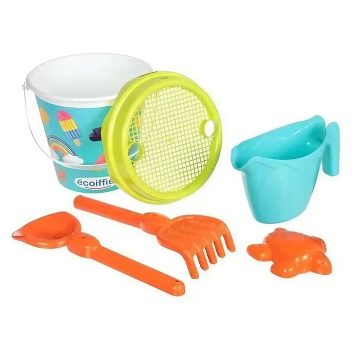 Ecoiffier Garnished Holidays Sand Bucket Set (6 Pieces)