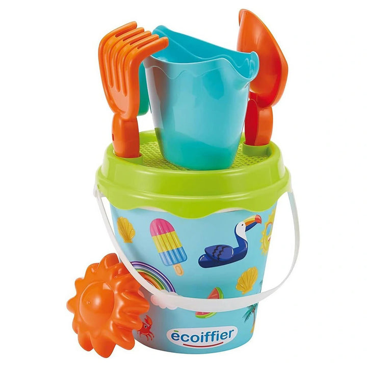 Ecoiffier Garnished Holidays Sand Bucket Set (6 Pieces)