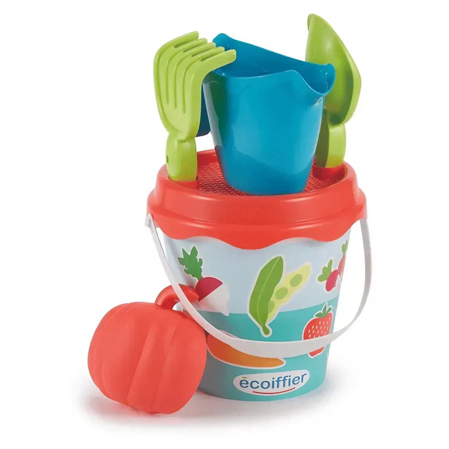 Ecoiffier Vegetable Garden Design Beach Bucket Set (6 Pieces)