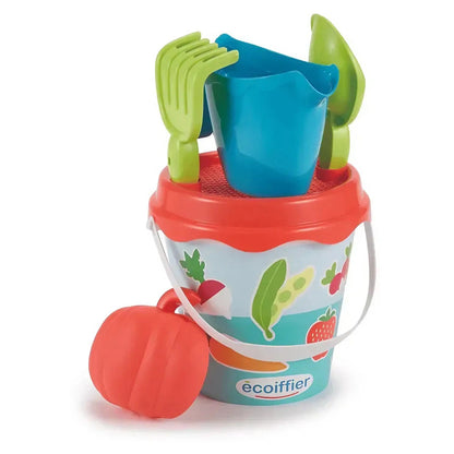 Ecoiffier Vegetable Garden Design Beach Bucket Set (6 Pieces)