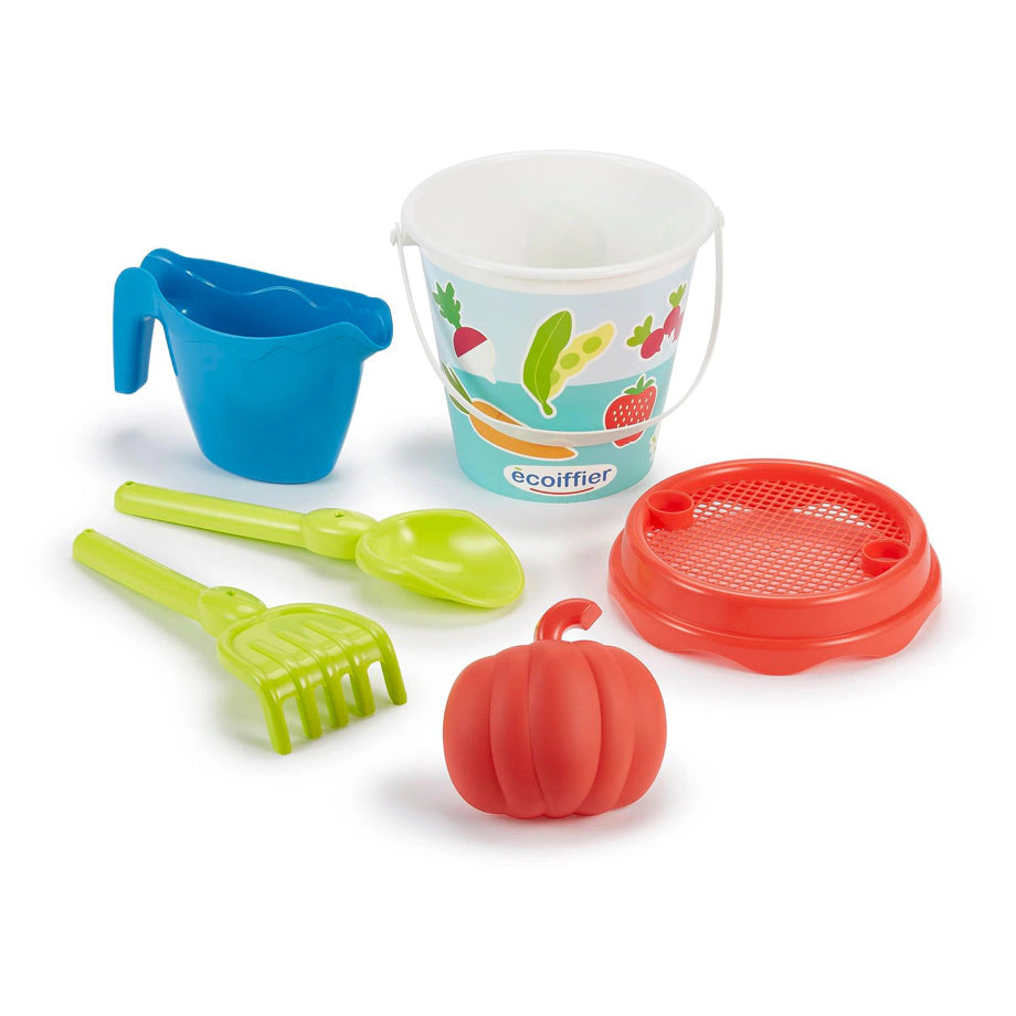 Ecoiffier Vegetable Garden Design Beach Bucket Set (6 Pieces)