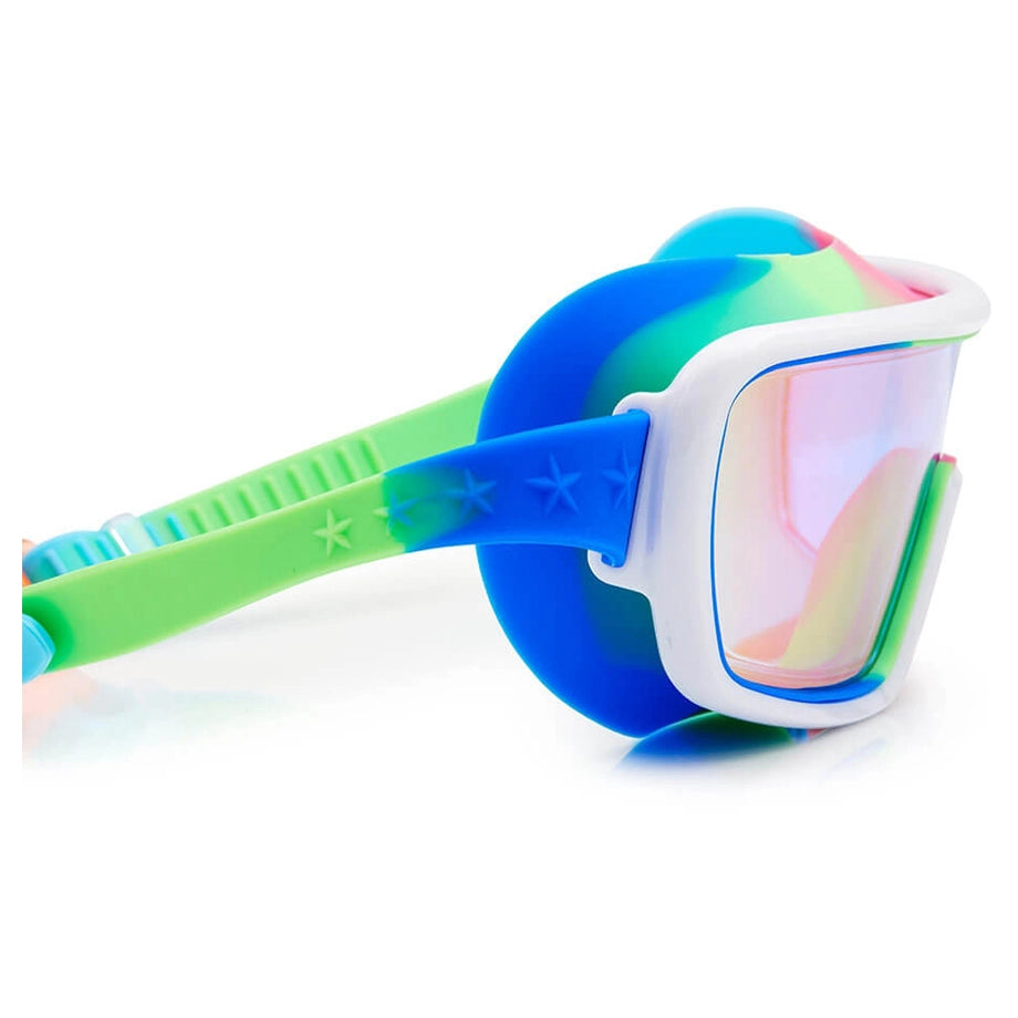 Bling2O Cyborg Cyan Prismatic Swim Goggles
