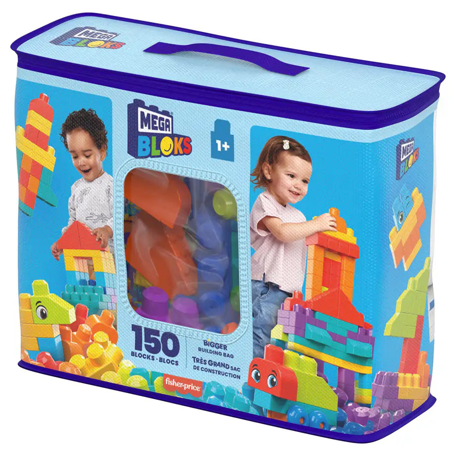 Fisher-Price Mega Bloks Bigger Building Bag (150 Pieces)