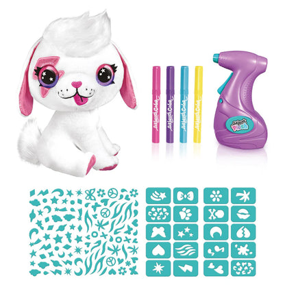 Canal Toys Style 4Ever Airblush Plush Puppy Color & Customize (26 cm, White)
