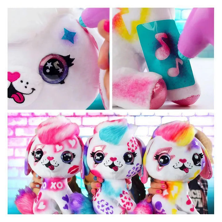 Canal Toys Style 4Ever Airblush Plush Puppy Color & Customize (26 cm, White)