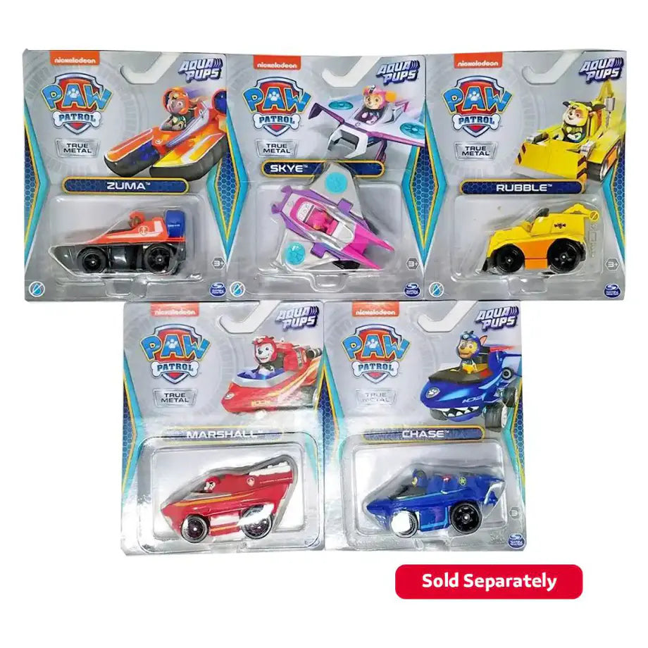 Spin Master True Metal PAW Patrol Aqua Pups Vehicle 1:5 5 (Assorted)