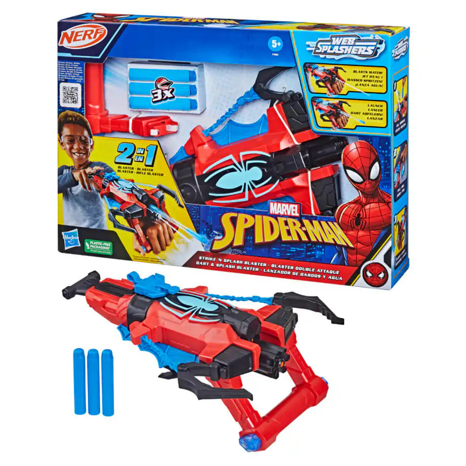 Nerf Marvel Spiderman Strike 'N Splash Blaster
