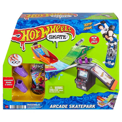 Hot Wheels Tony Hawk Fingerboard Arcade Skatepark Playset