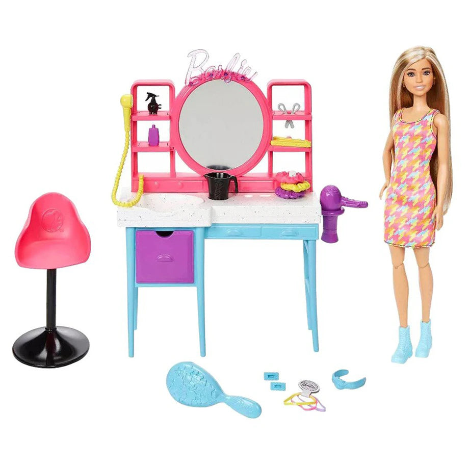 Barbie Doll and Hair Salon Playset