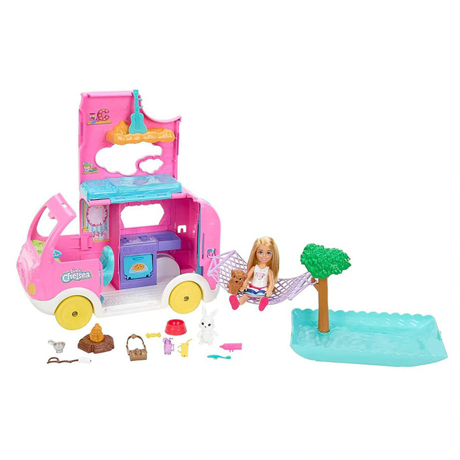 Barbie Club Chelsea Camper Playset (15 Pieces)
