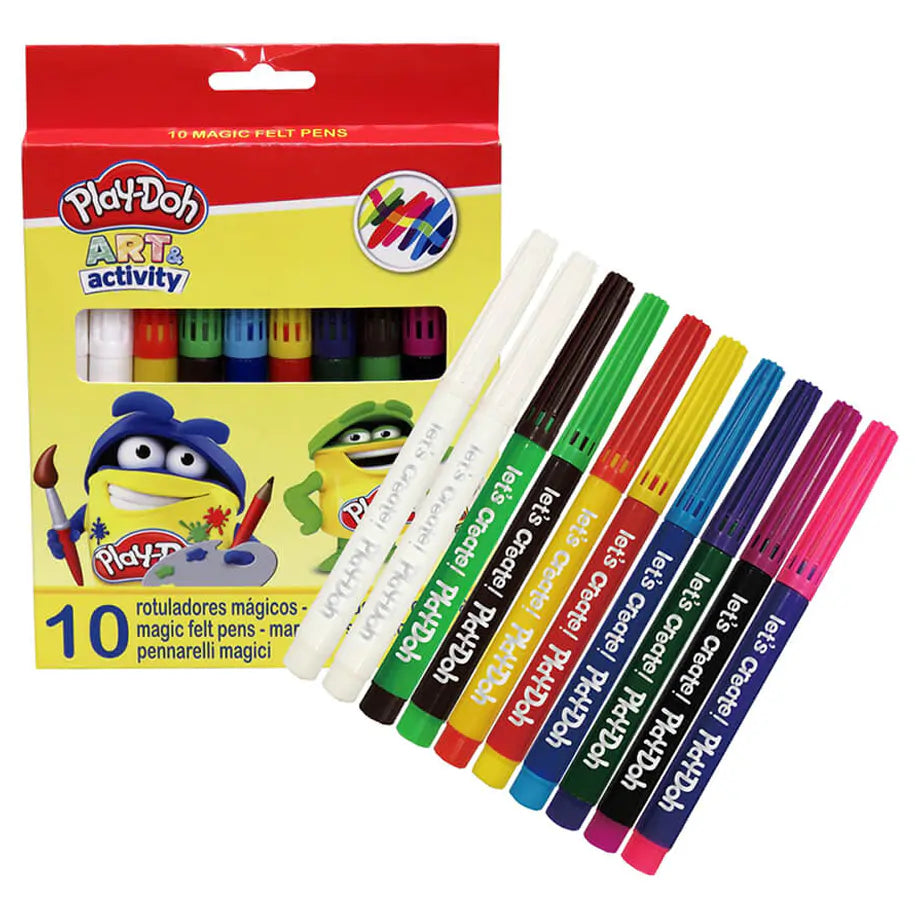 Play-Doh Art & Activity Rainbow Magic Water Color Pen (10 Pieces)