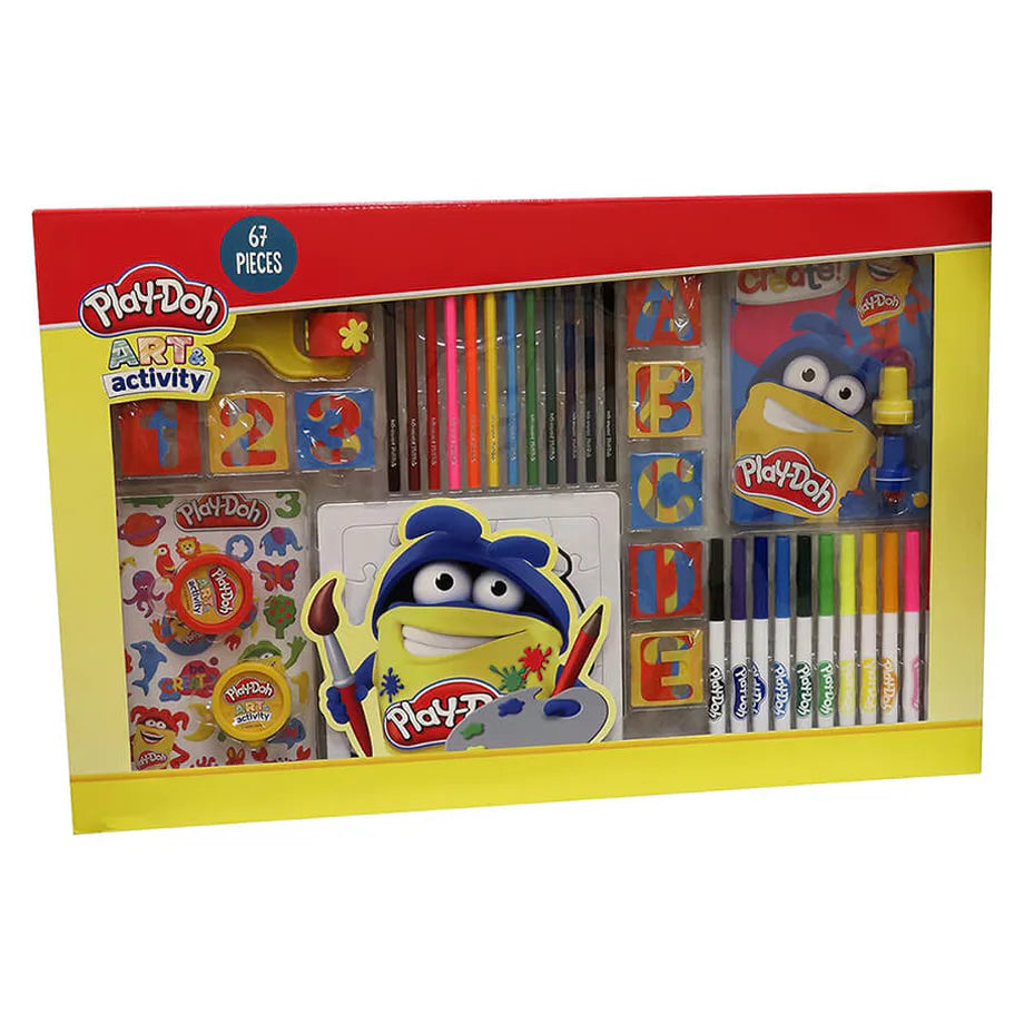 Play-Doh Art & Activity Jumbo Box Set (67 Pieces)