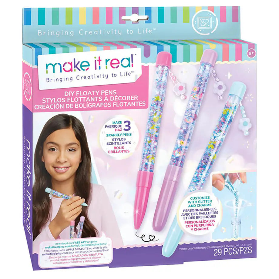 Make It Real DIY Floaty Pens DIY Craft Kit (29 Pieces)