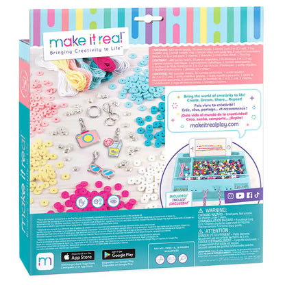 Make It Real Summer Vibes Heishi Beads DIY Craft Kit (531 Pieces)