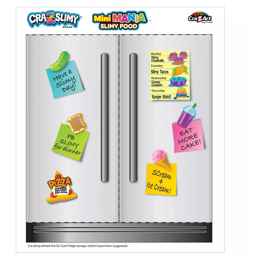 Cra-Z-Art Cra-Z-Slimy Mini Mania Slimy Food Grocery Set 10 Pieces (Assorted)
