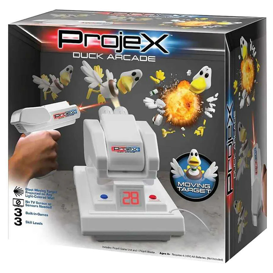 Laser X Projex Duck Arcade Video Game with Blaster