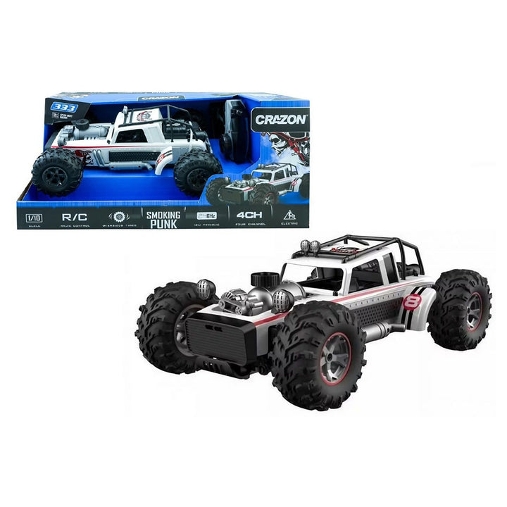 Crazon Smoking Punk High Speed ??Remote Control Car 1:12 (White)